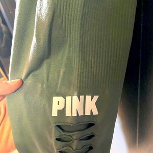 Women’s PINK leggings with slit side detail
